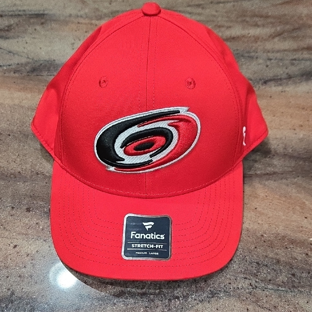Fanatics Red Stretch-Fit Cap with Embroidered Logo